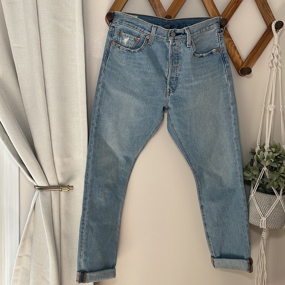 Levi’s Premium 501 Skinny Jeans - Light Wash - Picture 6 of 8